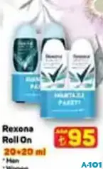 REXONA ROLL ON DEODORANT 20+20 ML REXONA ROLL ON DEODORANT 20+20 ML